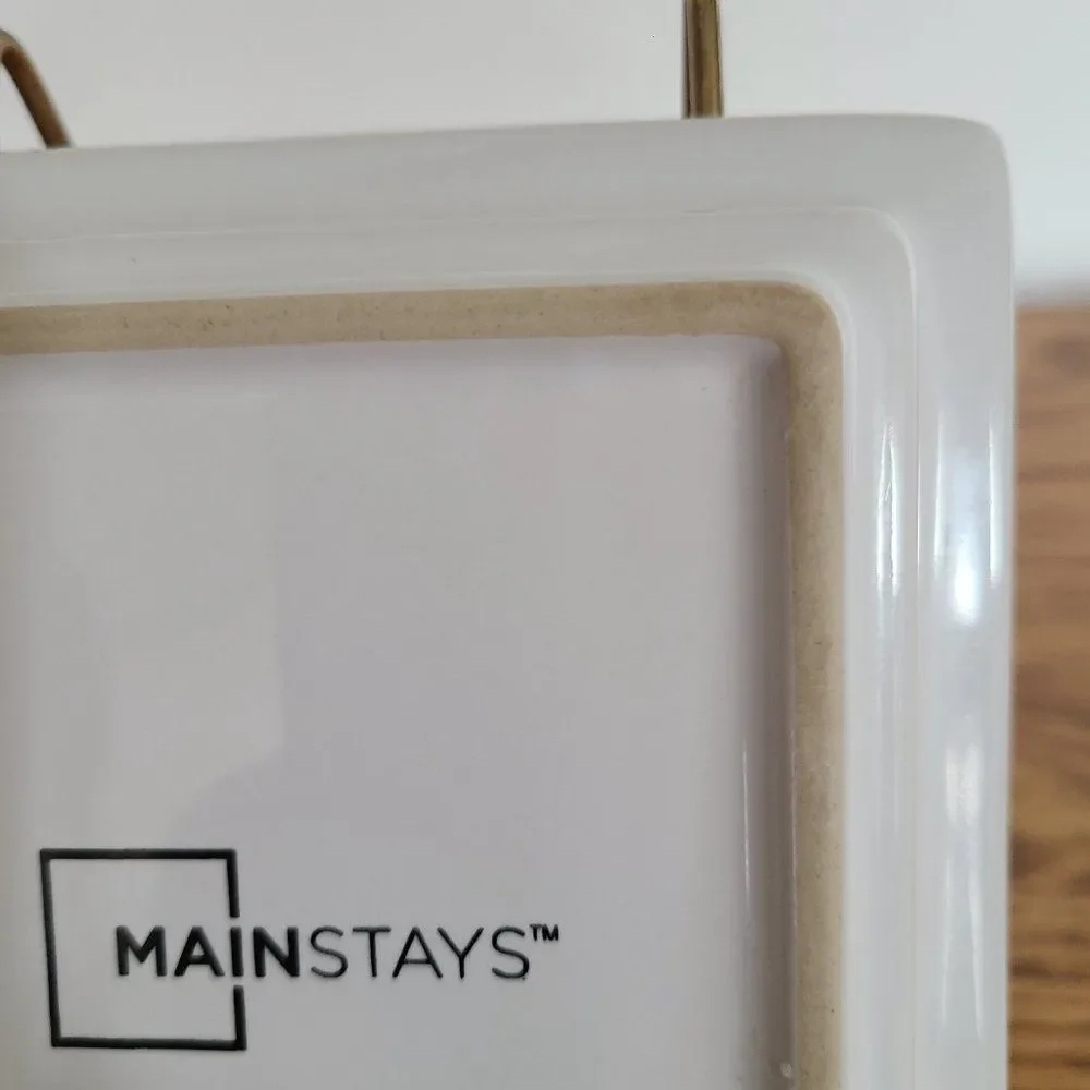 Mainstays Ceramic Rectangular Spoon Rest Utensil Holder Kitchen Stove Countertop